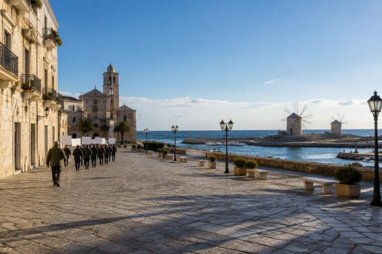 Dimostrazione pacifica a Bisceglie contro l’aumento dei costi