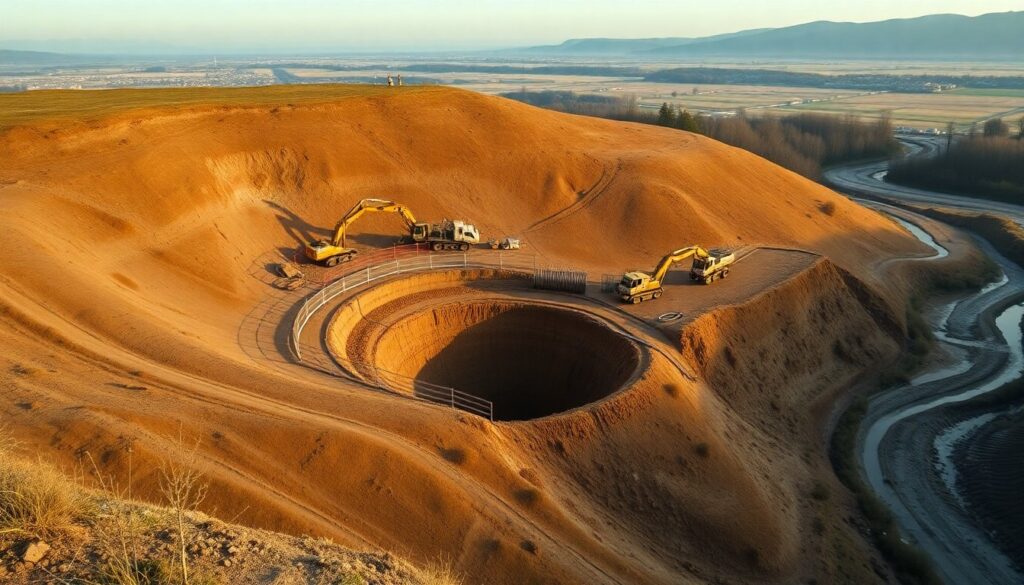 Tunnel sotterraneo sotto la collina per deviare le piene del Ravone verso il Reno