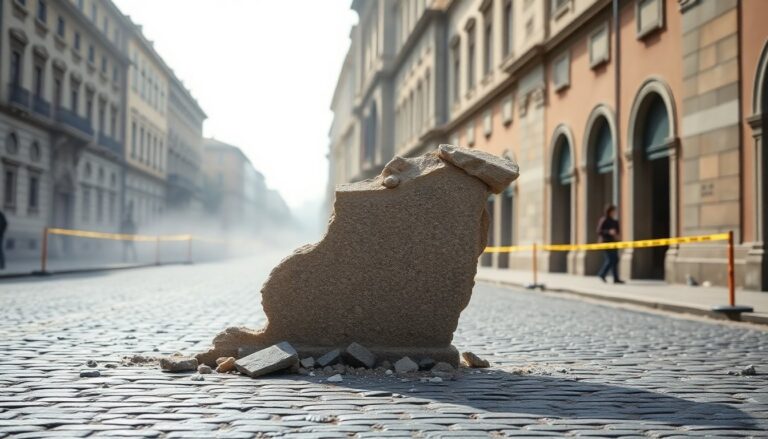 Crollo parziale del cornicione della basilica: chiusa Strada Maggiore a Bologna