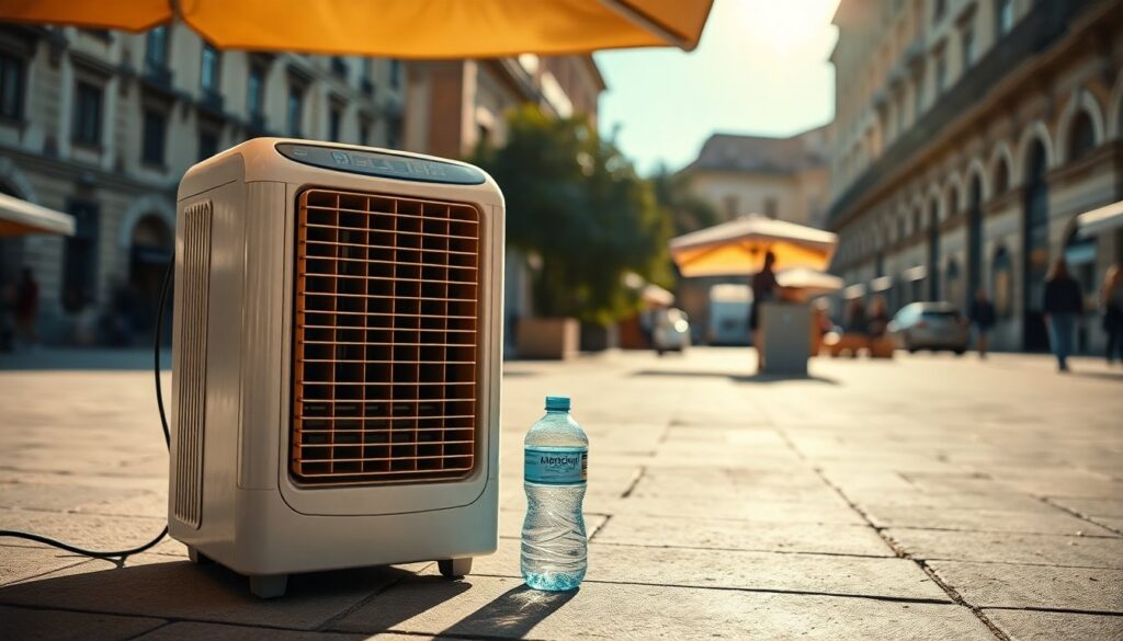 Emergenza caldo a Bologna: liquidi gratuiti, autobotti, condizionatori mobili e rifugi climatici