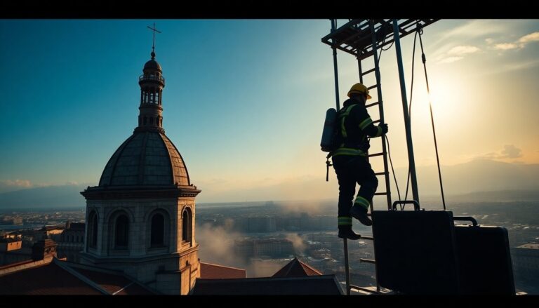 Intervento dei vigili del fuoco per operaio infortunato sul tetto del Duomo
