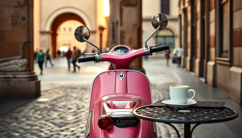Itinerario a Bologna in Vespa: portici, piazze e caffè