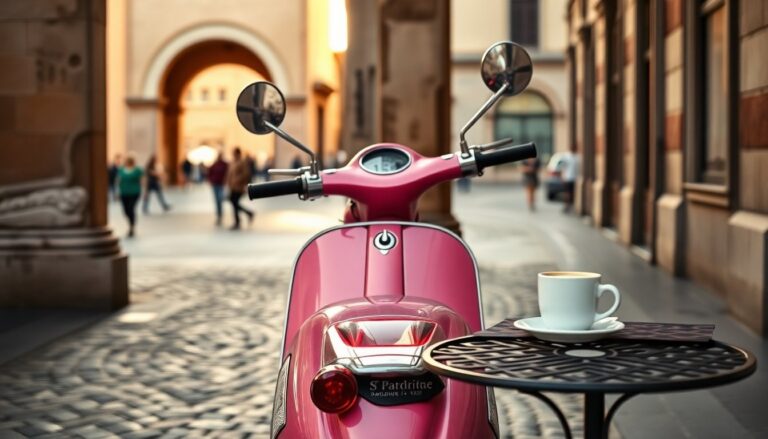Itinerario a Bologna in Vespa: portici, piazze e caffè