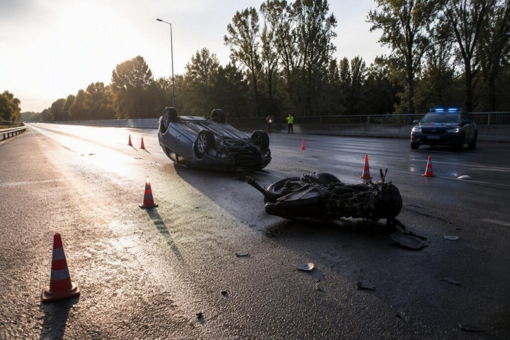 Incidente stradale a Zola Predosa: due auto e una moto coinvolte