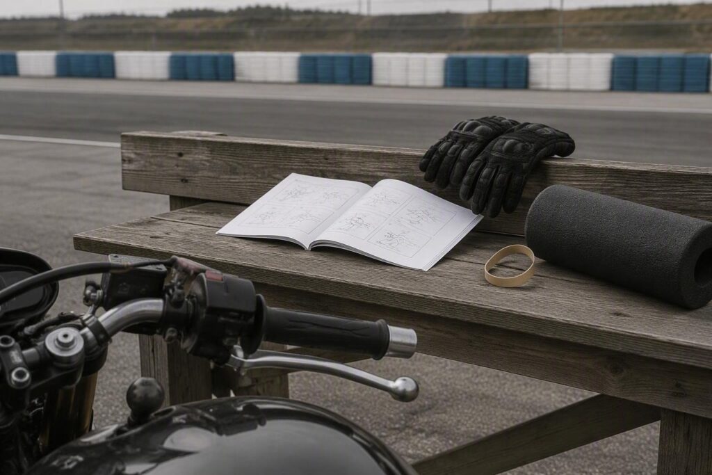 Arm pump in moto: esercizi, ergonomia e consigli per la pista