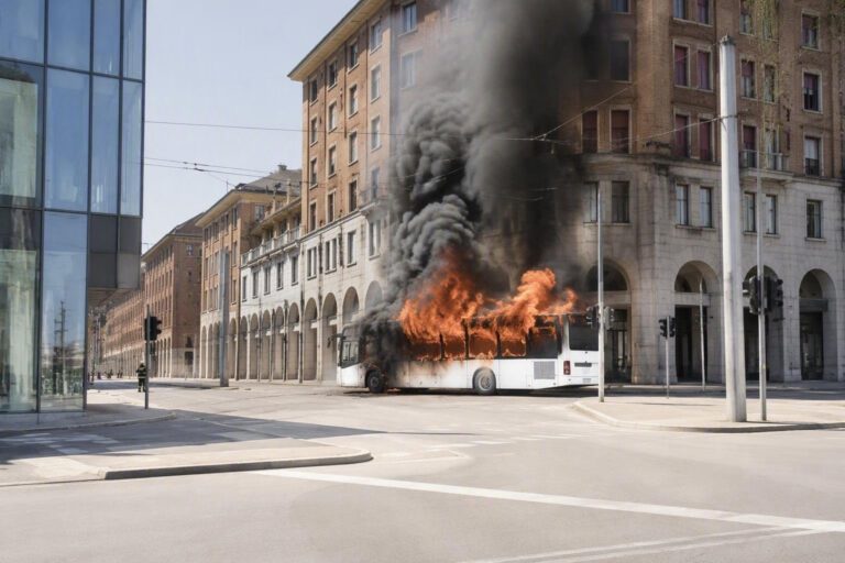 Doppio intervento dei vigili del fuoco a Bologna: autobus e appartamento in fiamme