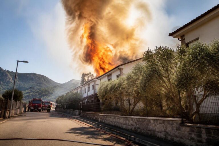 Fiamme in via Marzabotto: intervento delle squadre di pronto soccorso
