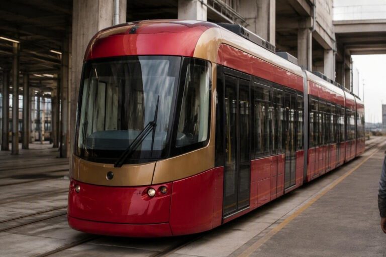 Linea rossa a Bologna: il primo tram arriva dopo tre anni e mezzo di lavori