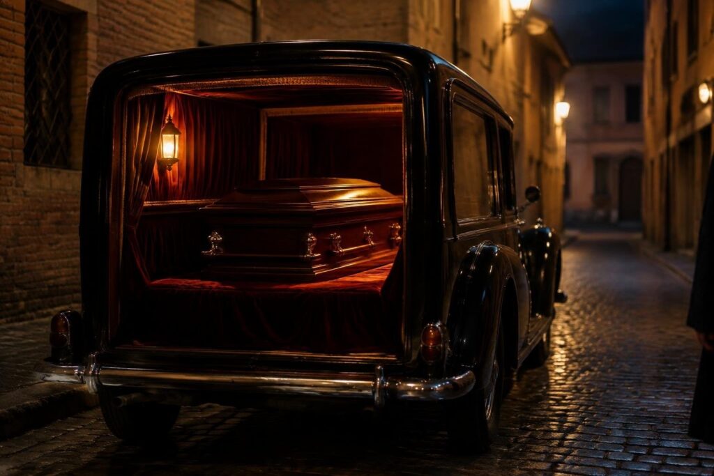Carro funebre a Halloween: la sfida di Alfonsine sotto accusa