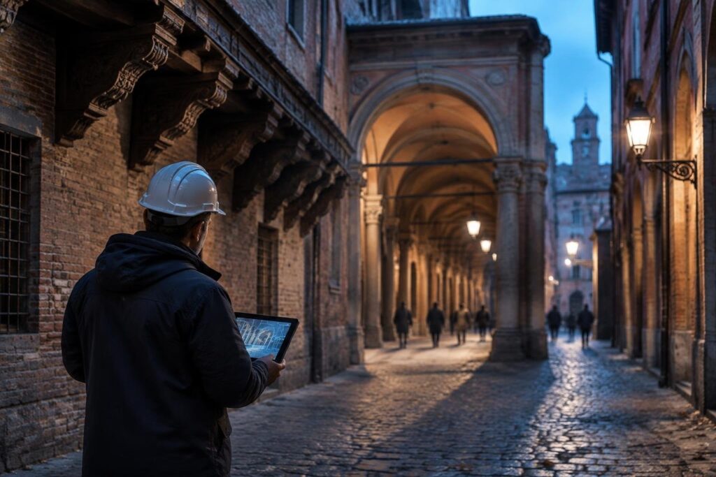 Digital twin dei portici: parte il progetto Linee d’ombra a Bologna