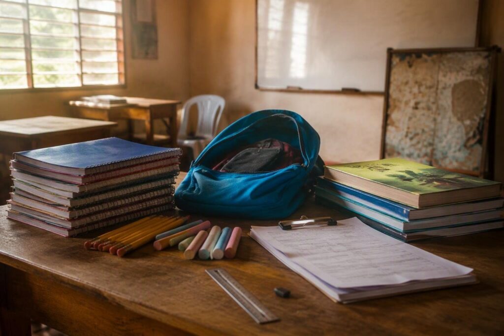 Materiale didattico donato a scuola e servizi sociali di Medicina