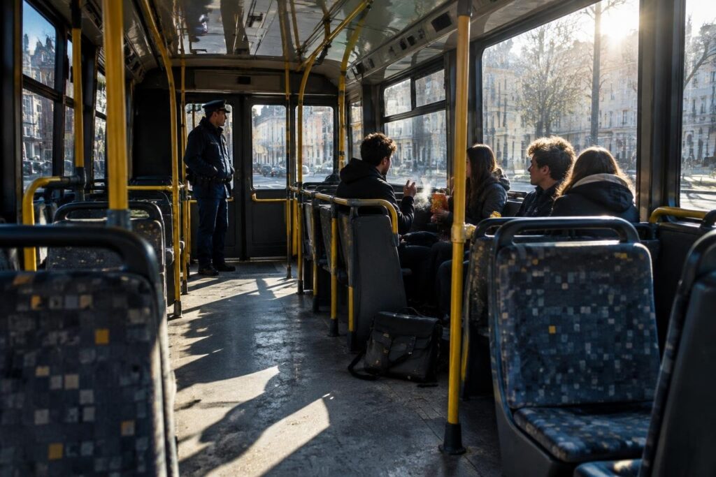 Ragazzini spruzzano spray urticante a un passeggero su bus linea 25