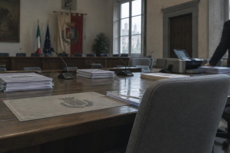 Sedute dei consigli comunali di tre città: Valdarno, Fiore e Manfredonia