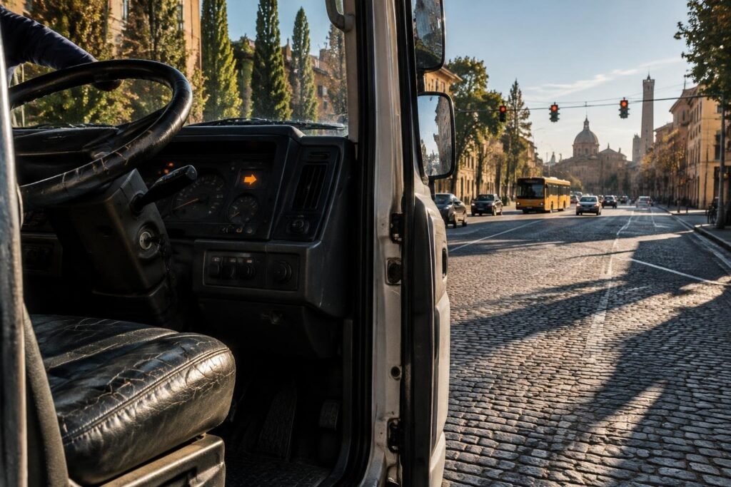 Tragedia in via Cadriano: camionista serbo muore nel tir