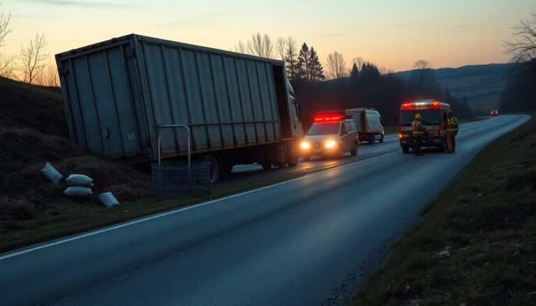 Camion per trasporto animali esce di strada al km 24: soccorsi a Isernia