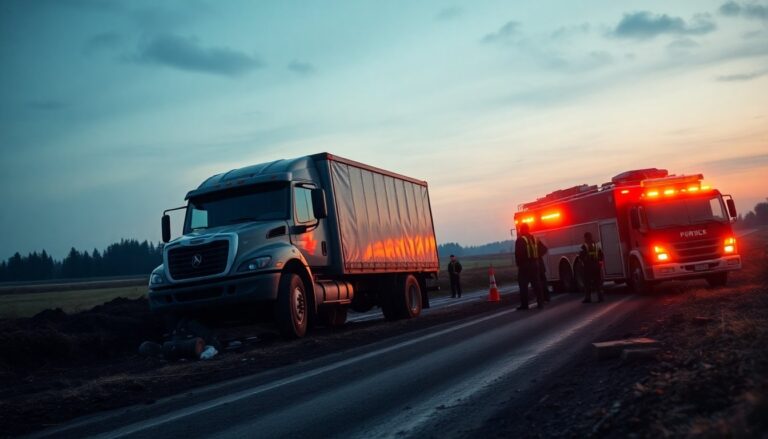 Incidente sulla SS 85: autocarro per trasporto animali recuperato dai Vigili del fuoco