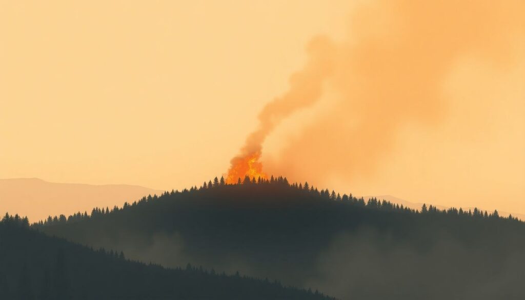 Incendio boschivo rilevato a 68 km da Campobasso