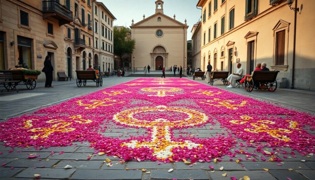 Infiorata di Cercepiccola: la comunità celebra la Madonna del Rosario con fiori e preghiera