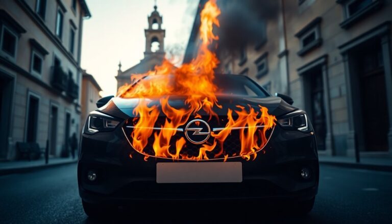 Opel prende fuoco a Venafro su viale San Nicandro: intervento dei Vigili del Fuoco