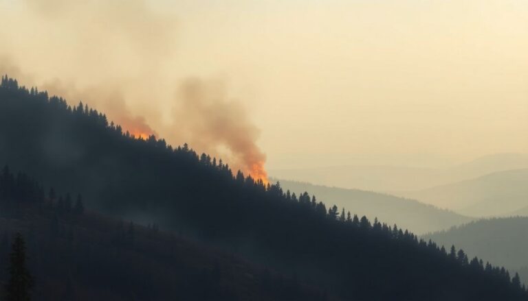 Incendio boschivo rilevato a 55 km da Campobasso