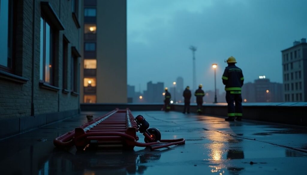 Agenti e Vigili del Fuoco evitano una tragedia sul tetto di un condominio