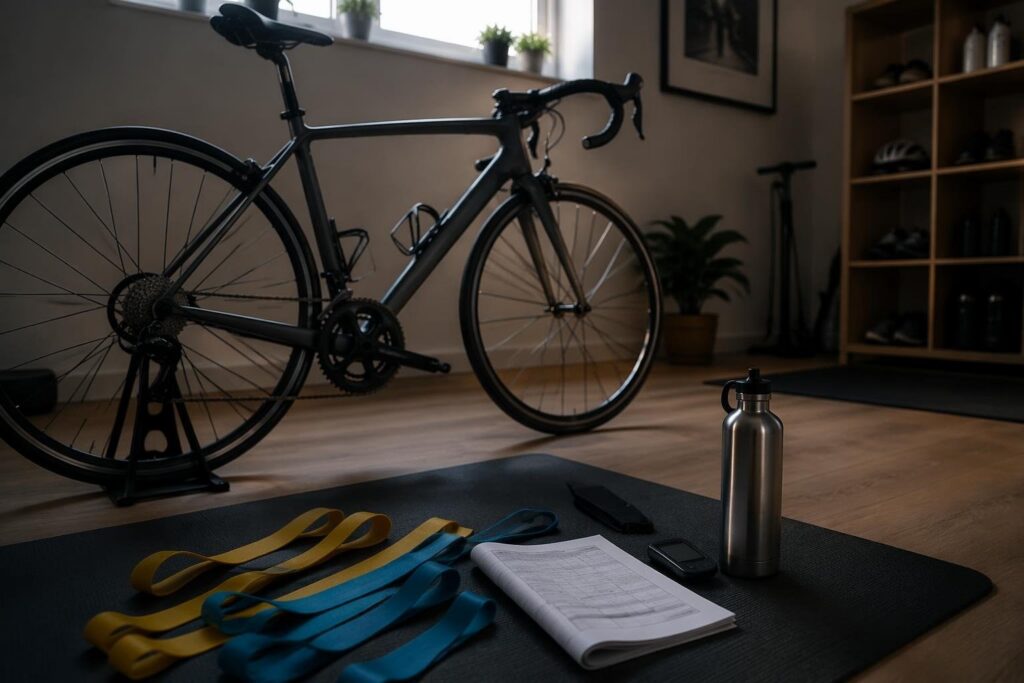 Allenamento funzionale per ciclisti: routine settimanale senza attrezzi o con elastici