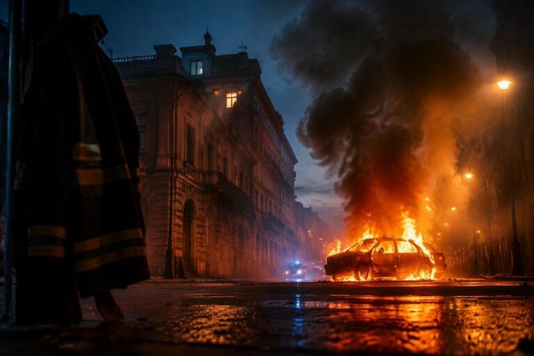 Auto in Fiamme a Campobasso: Intervento dei Vigili del Fuoco