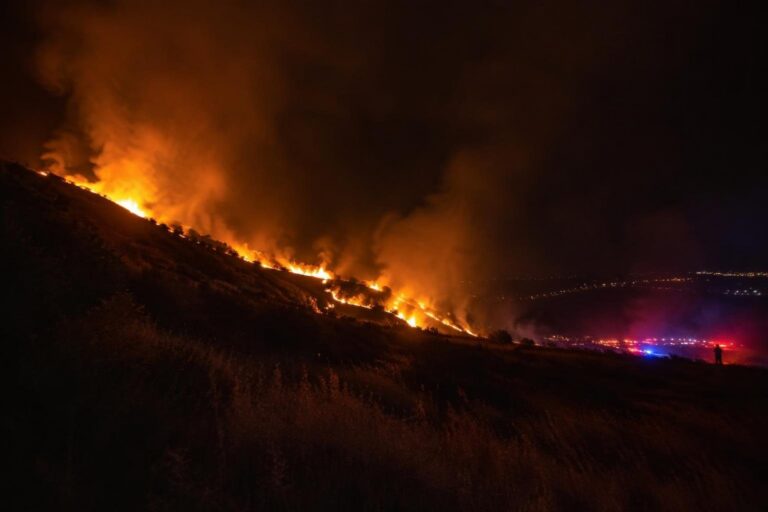 Campobasso in allarme: le fiamme divorano la collina Monforte