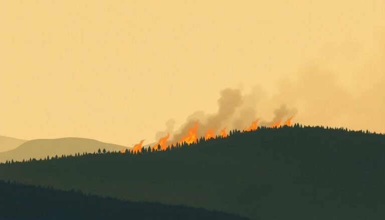 Incendio boschivo rilevato a est di Campobasso