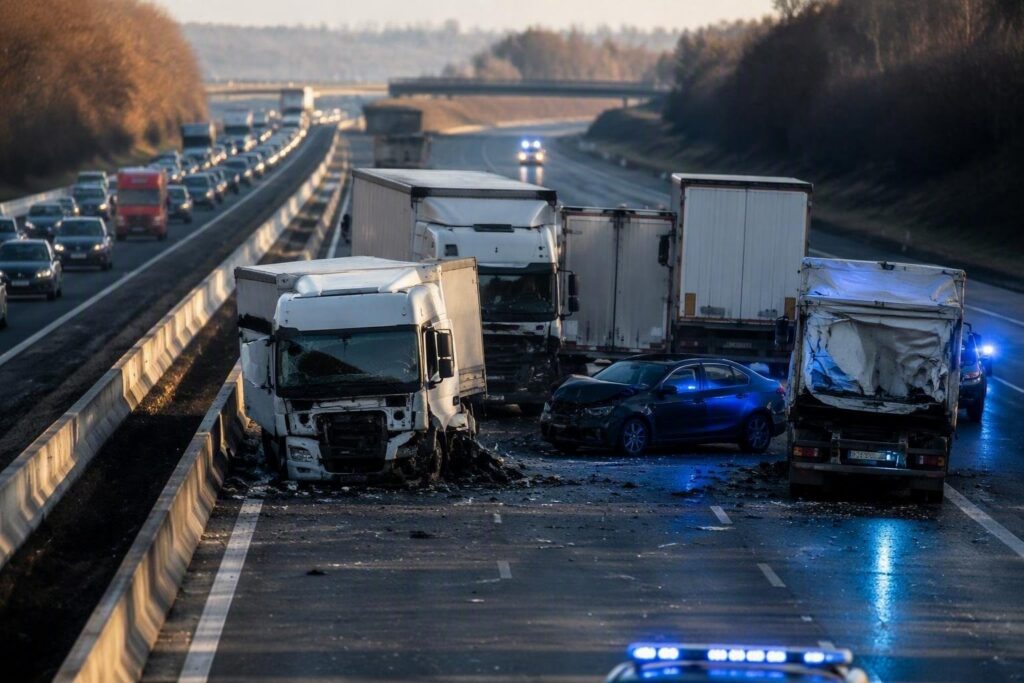 Incidente autostradale A12: quattro veicoli coinvolti e traffico in tilt