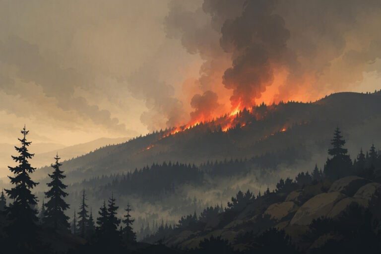 Incendio boschivo rilevato a 74 km da Campobasso