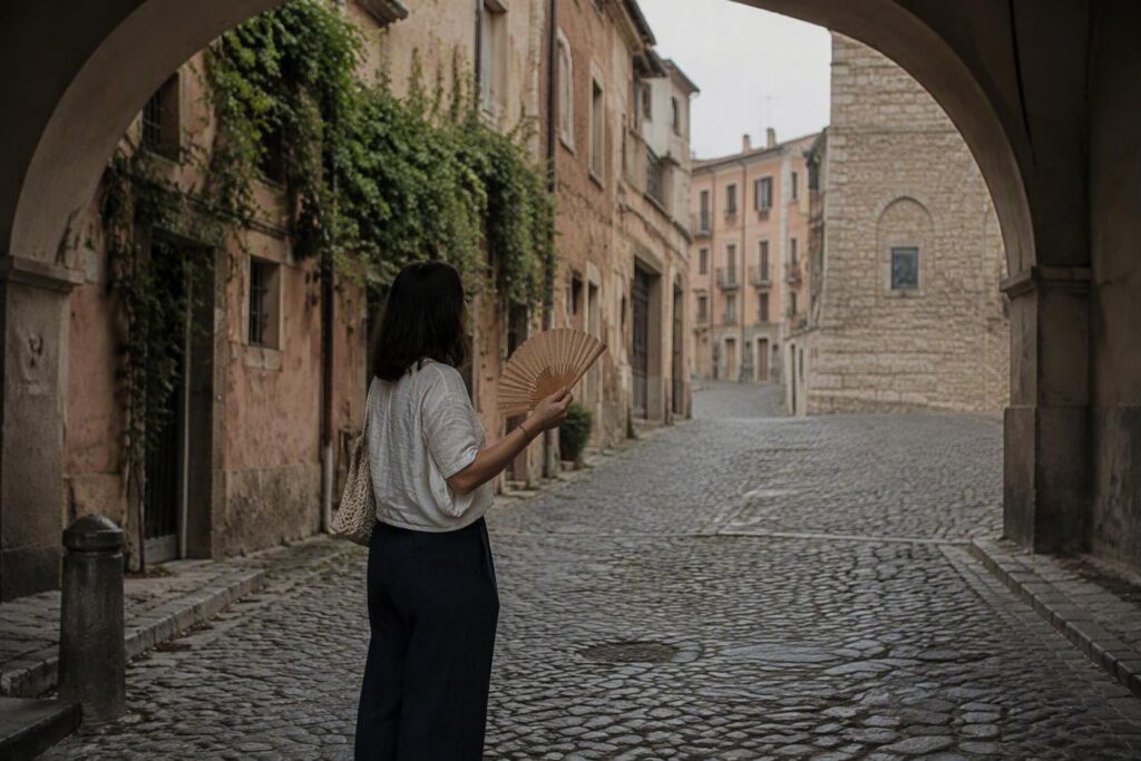 Come restare freschi a Campobasso con ventagli, tessuti e luoghi ombreggiati