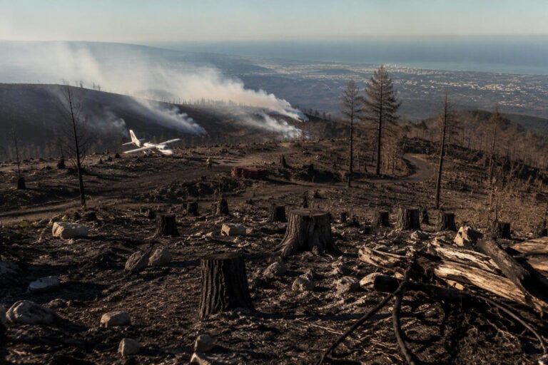 Incendi in Abruzzo: quattro fronti attivi e problemi con i mezzi aerei