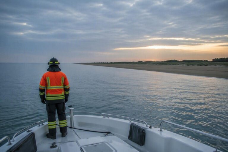 Salvataggio in mare a Campomarino Lido: Vigili del Fuoco in azione con moto d’acqua e battello pneumatico