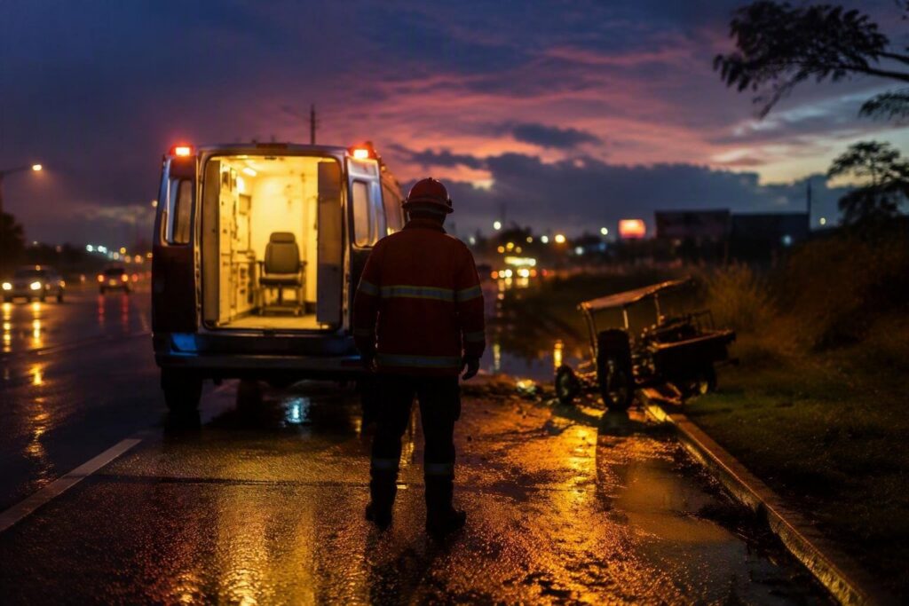 Campobasso: incidente stradale con veicolo a tre ruote, intervento dei Vigili del Fuoco