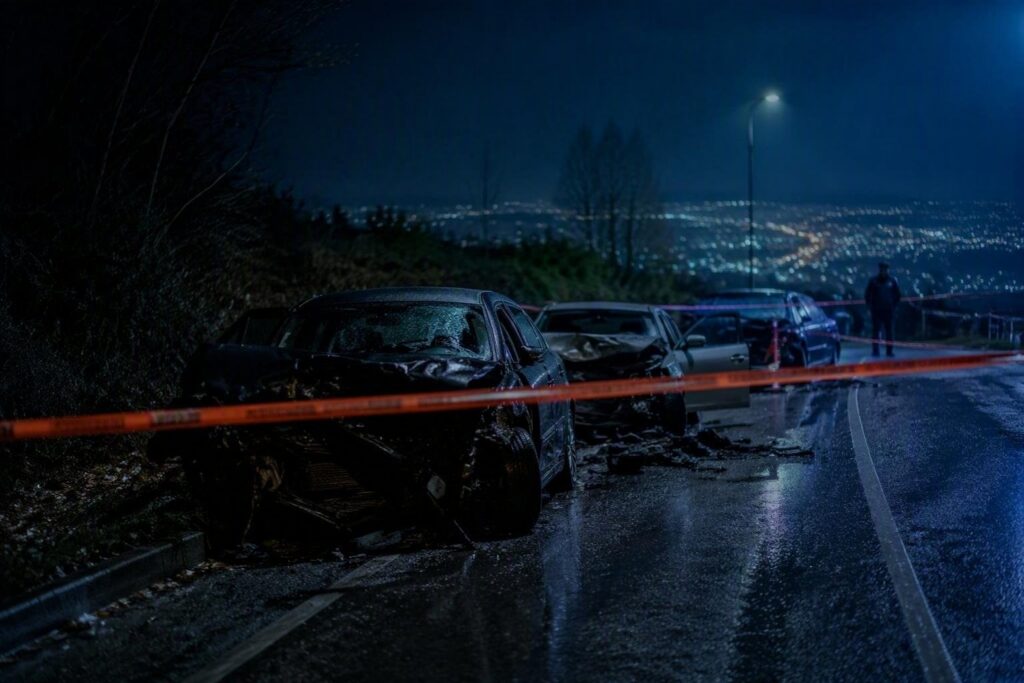 Ferrazzano: auto danneggiate in un incidente notturno, indagini in corso