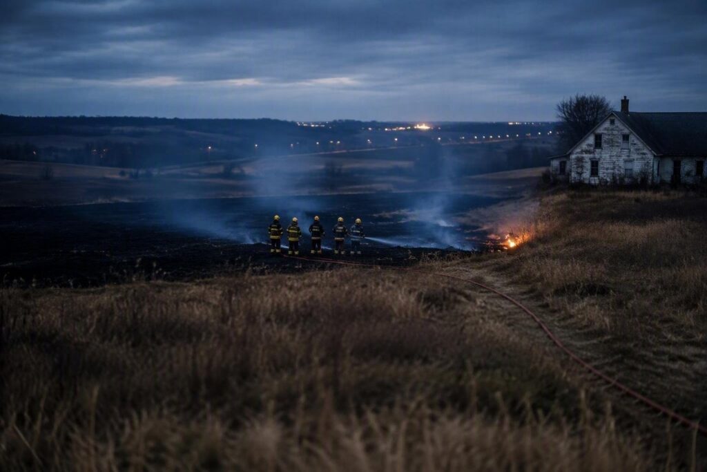 Fuoco a Contrada Codacchio: i vigili del fuoco domano l’incendio