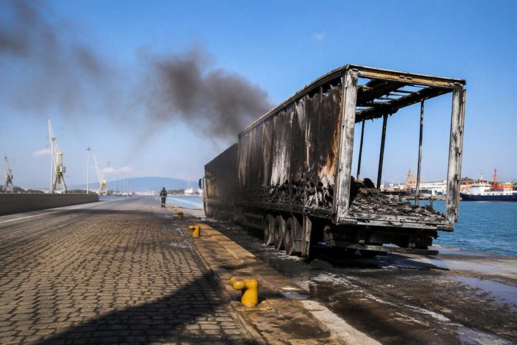 Incendio a Palata: Vigili del Fuoco salvano autofficina da fiamme
