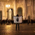 Manifestazione a Montecitorio contro il disegno di legge sull’antisemitismo