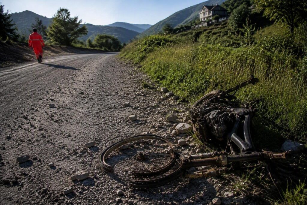 Scontro violento tra motociclista e ciclista nel Molise: uno in codice rosso