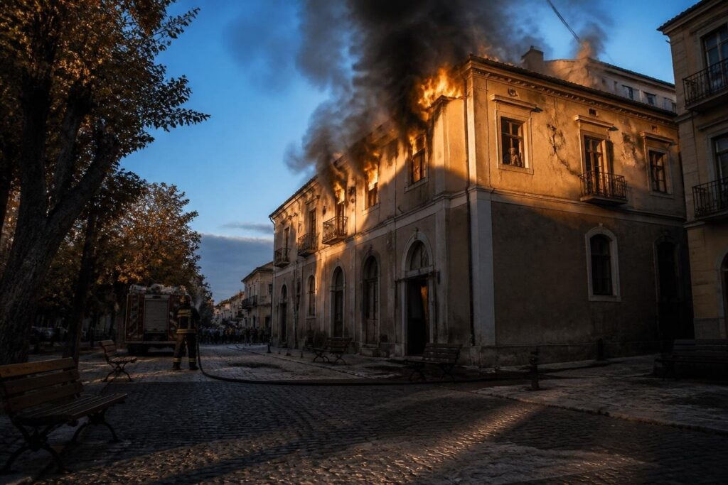 Carabinieri e Vigili del Fuoco domano il rogo in via Latina