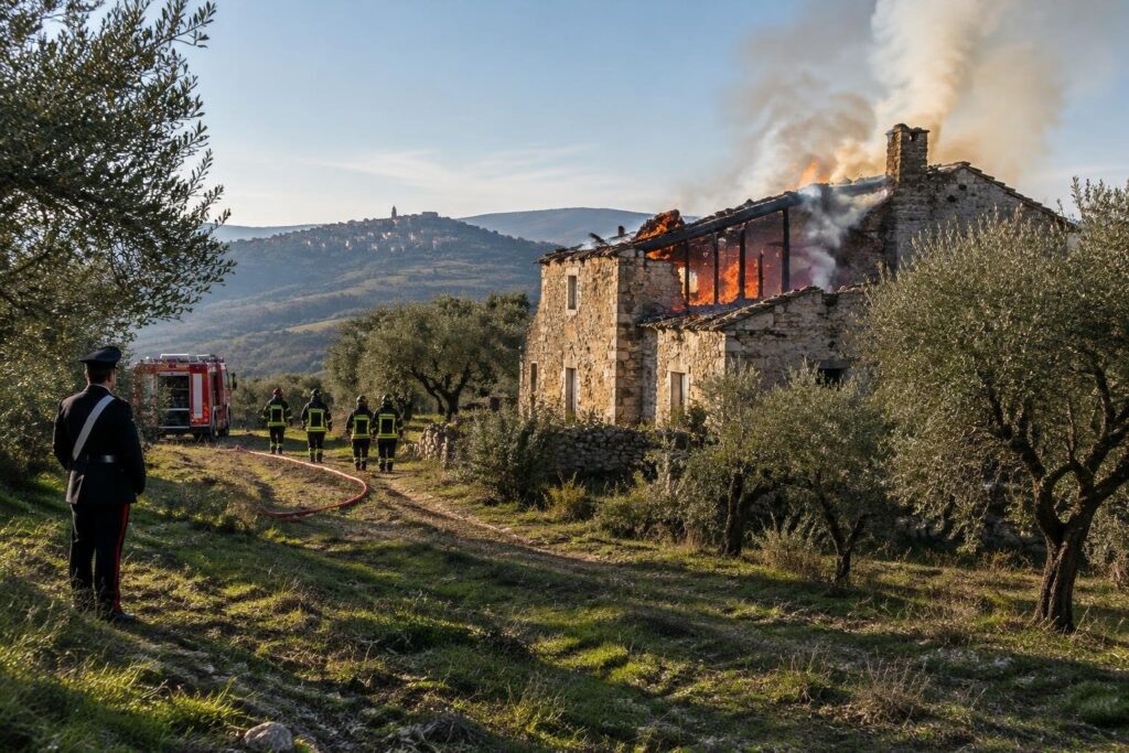 Fiamme a Santa Maria del Molise: risposta rapida dei vigili del fuoco