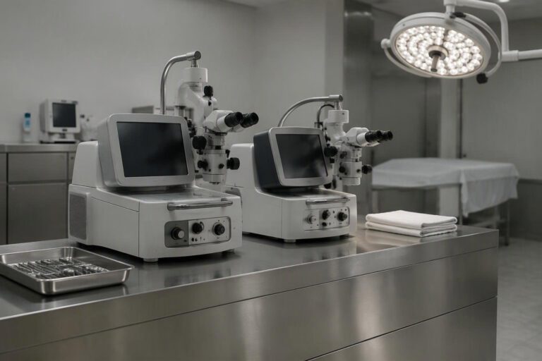 L’Asrem consegna due faco-vitrectomi all’oculistica regionale