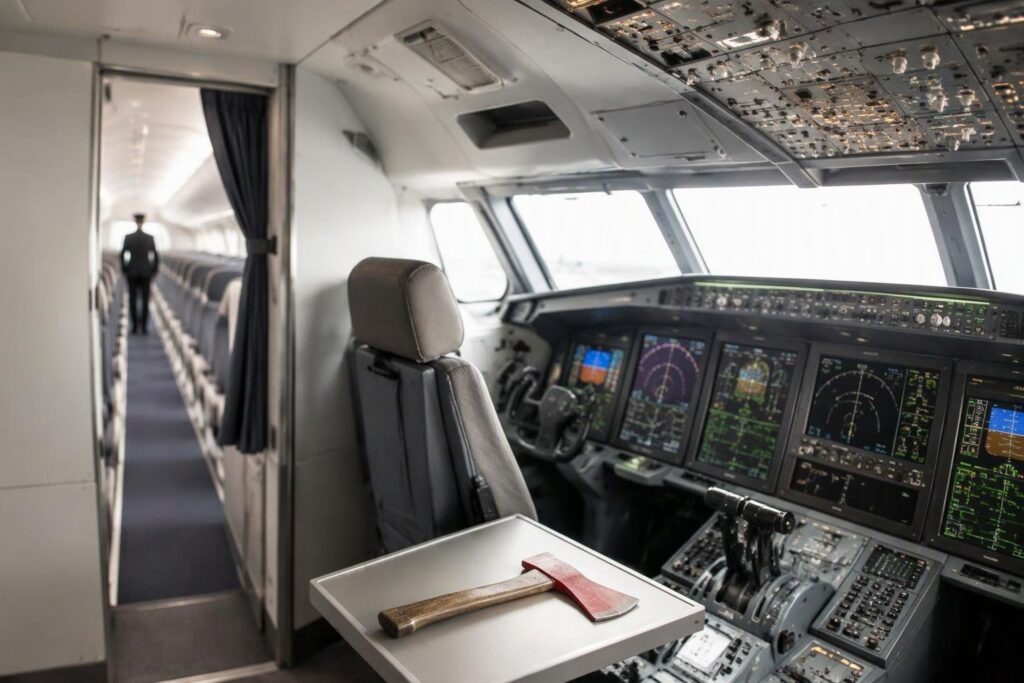 Tentato dirottamento su Flydubai: l’arma nascosta della cabina è un’ascia
