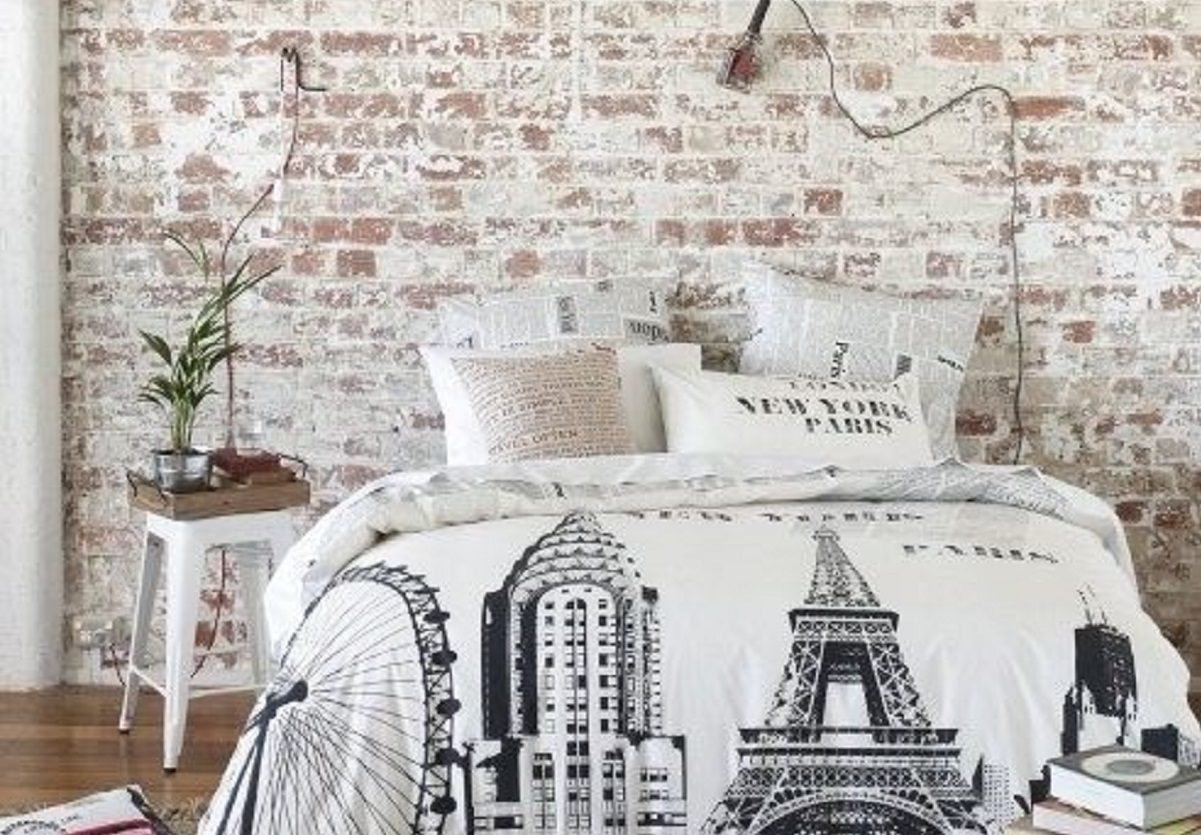 camera da letto stile industriale
