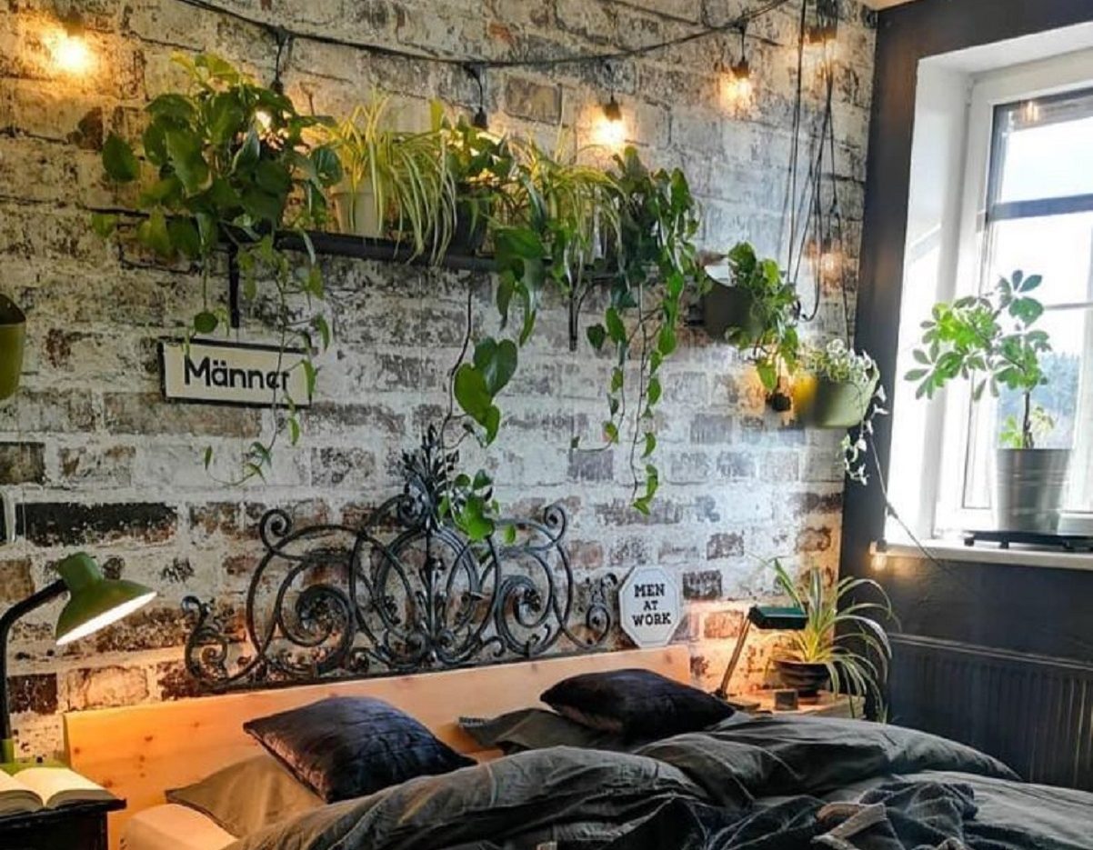 camera da letto stile industriale
