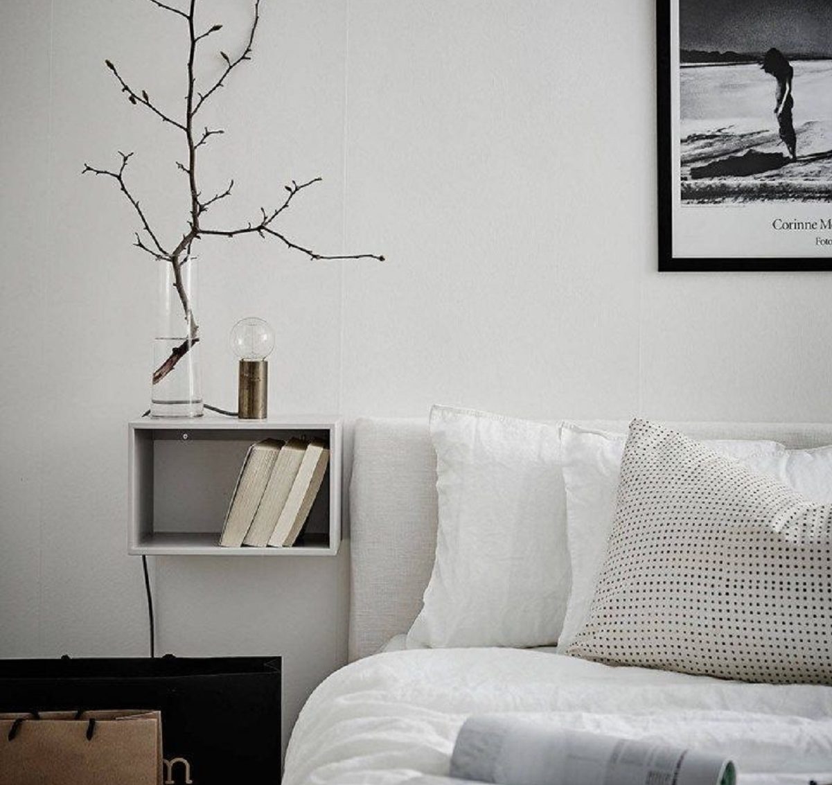 camera da letto stile nordico