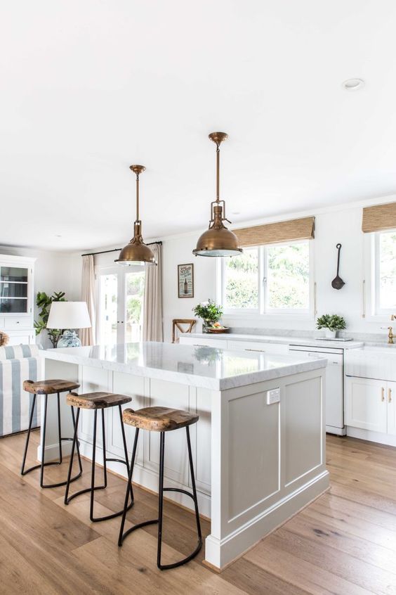 Cucina con parquet