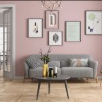 arredamento rosa e grigio