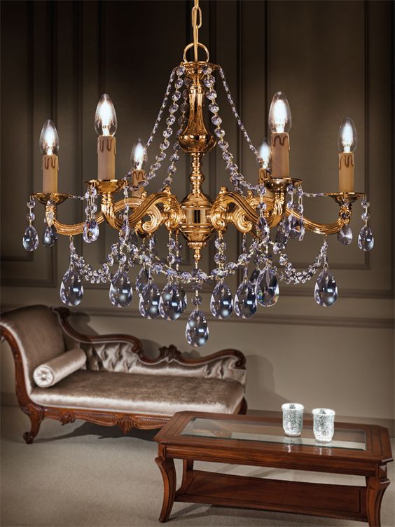 lampadario cristalli